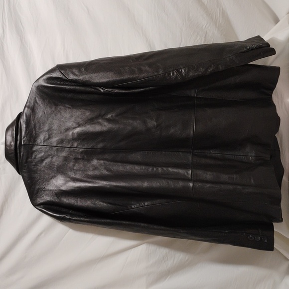 Excelled Classy Black Leather Jacket Sz.2XL - Picture 7 of 16
